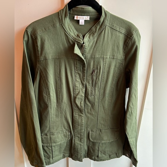 Olive Utility Jacket - Picture 1 of 4